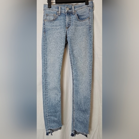 Rag & Bone Modele Skinny Size 24 color Wiley Light Blue Size 24 - Picture 4 of 9